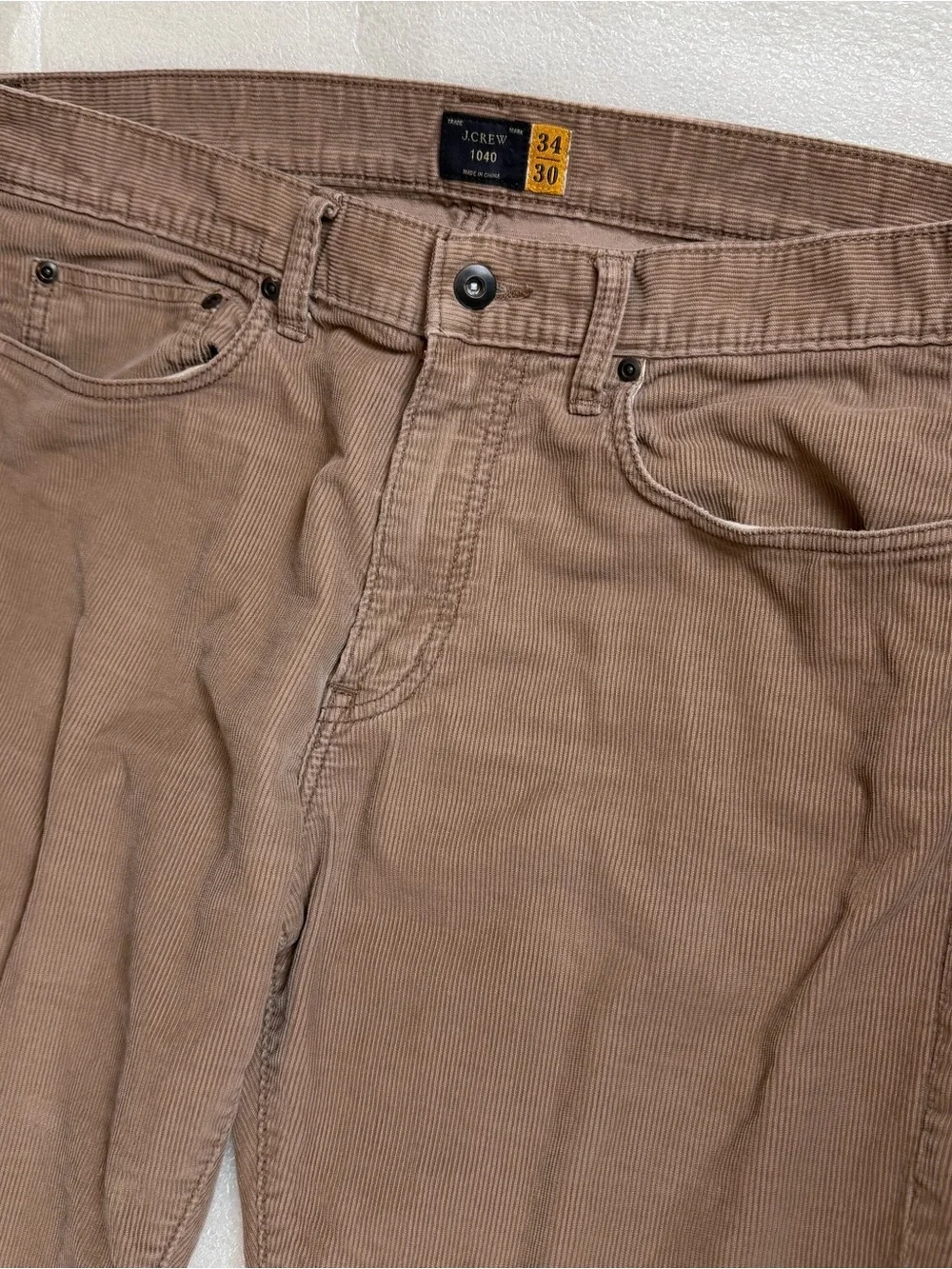 J Crew 1040 Athletic Taper Cotton Corduroy Pants Mens 34x30 Office Party Note N